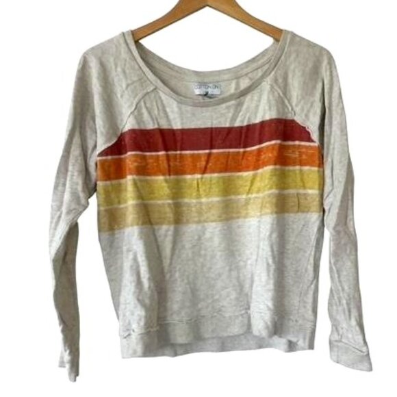 Lightweight Vintage Striped Sweatshirt - Picture 1 of 5